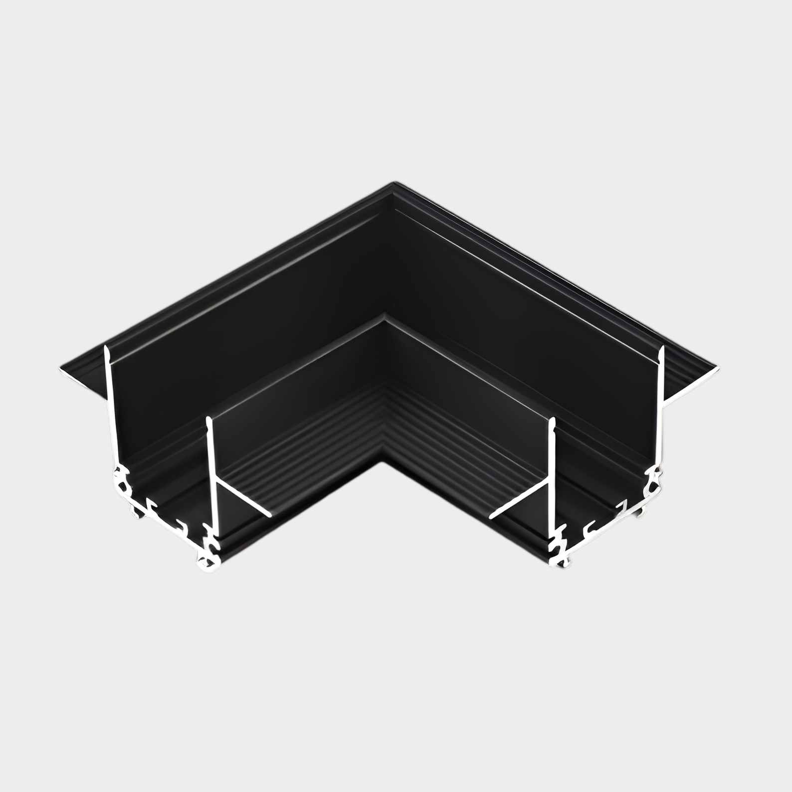 Magnetic Recessed Track rail L connector CX23TC01