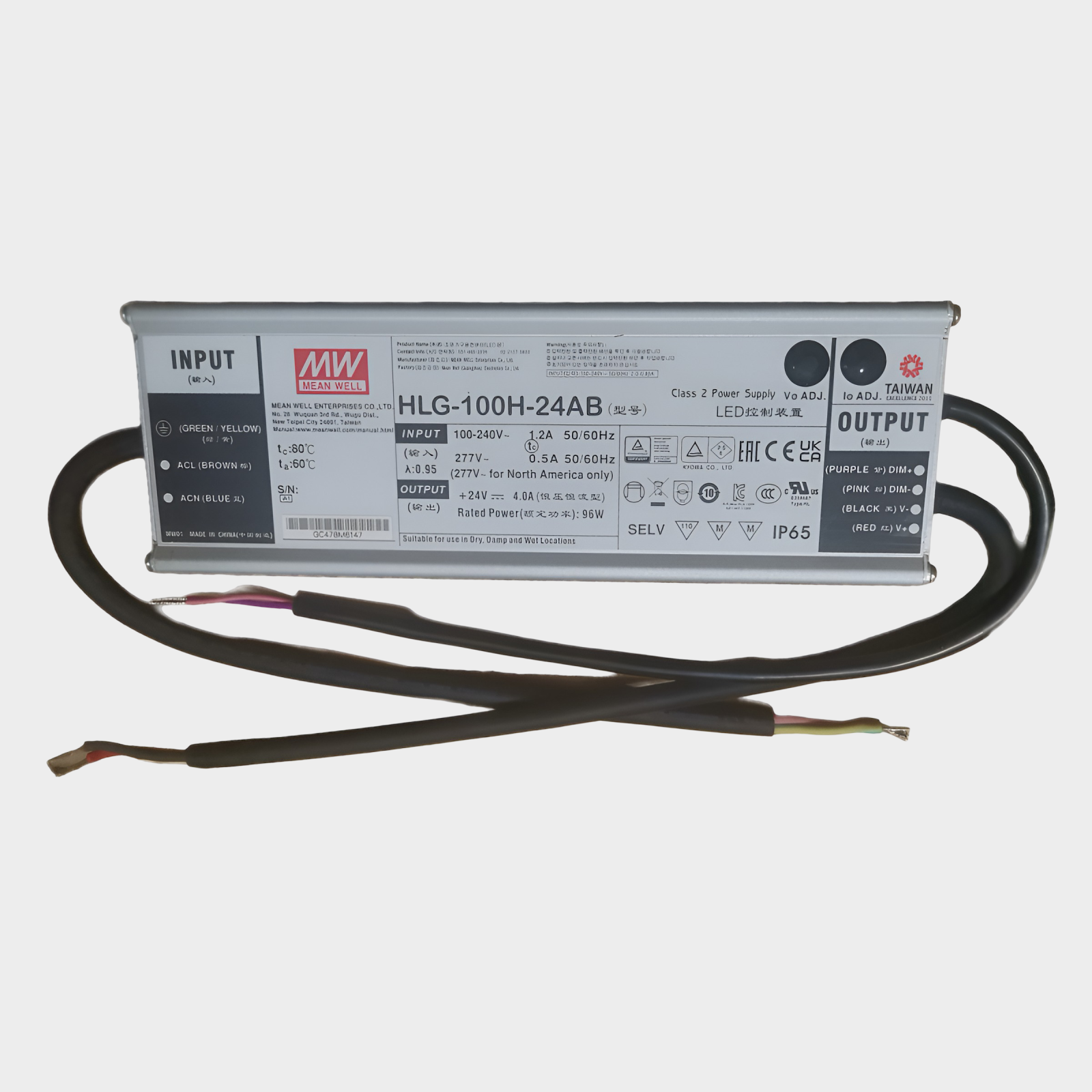 Power supply Mean Well HLG-100H-24AB