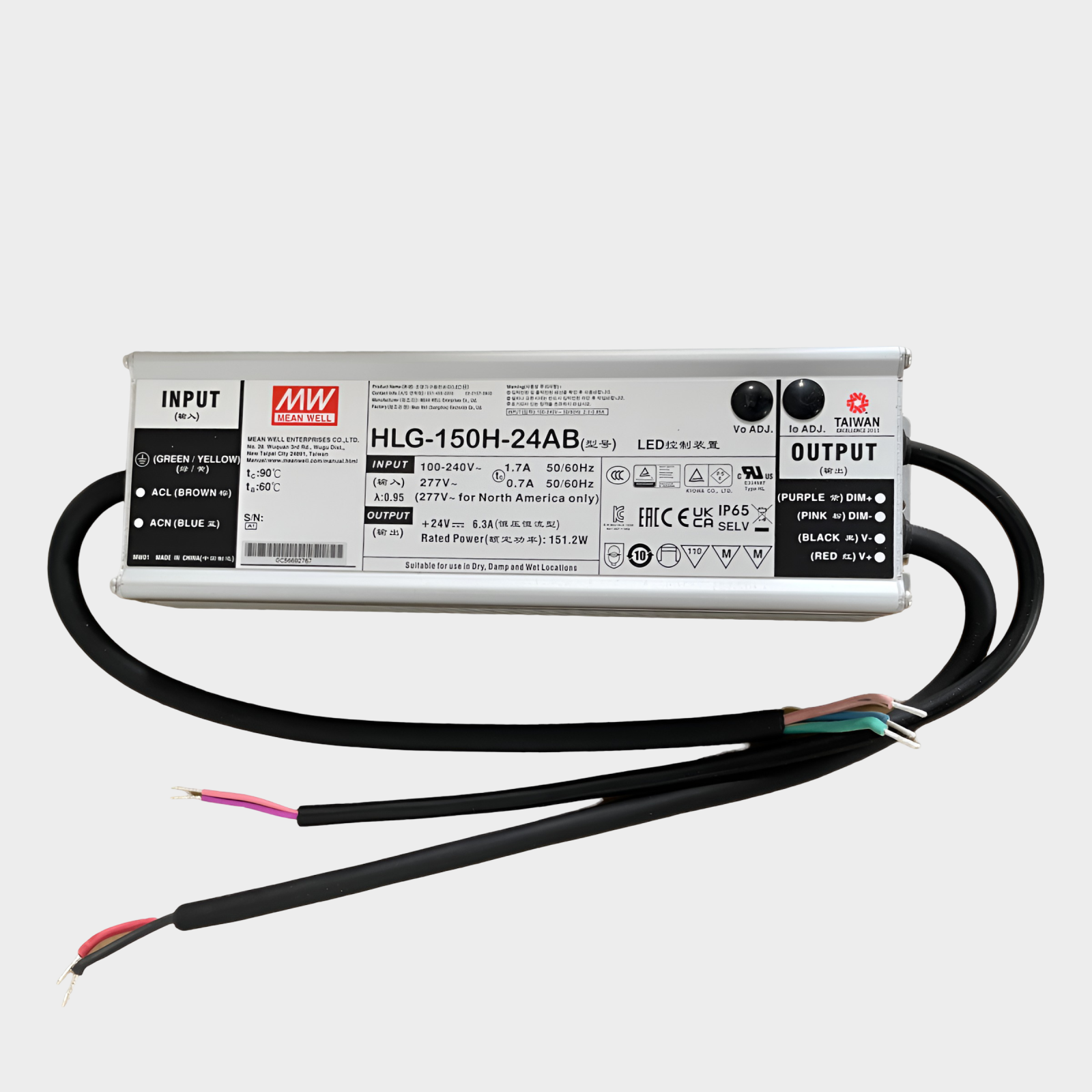 Power supply Mean Well HLG-150H-24AB