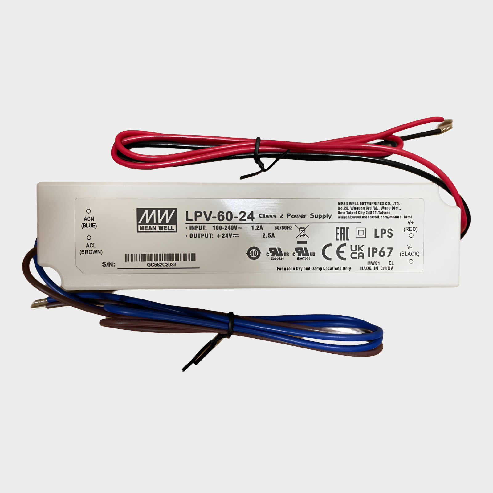 Power supply Mean Well LPV-60-24